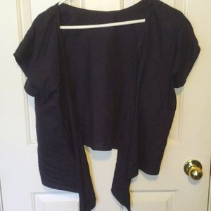 Elizabeth Suzann Maxine Crop Navy